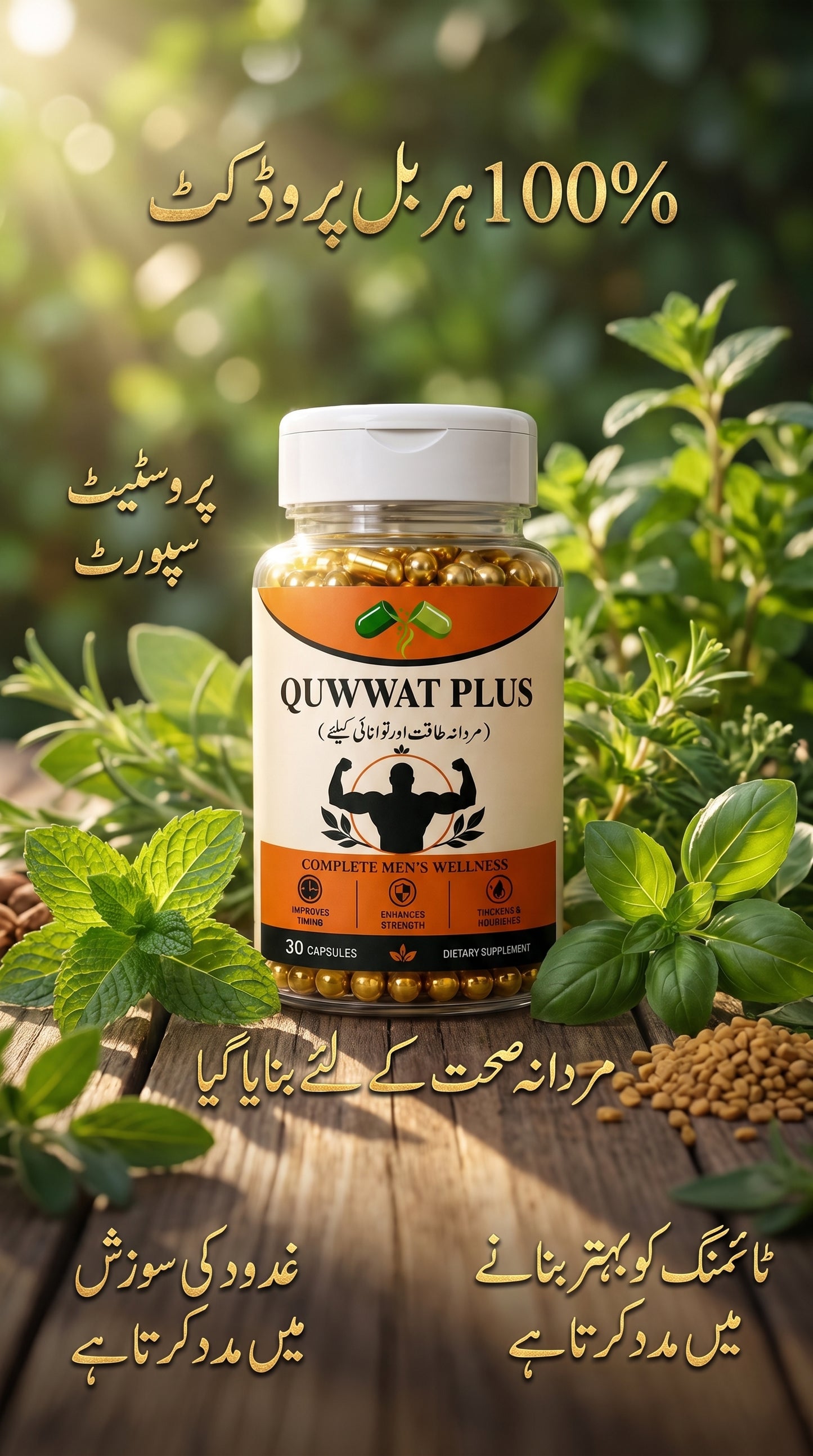 QUWWAT PLUS | Men's Wellness, Timing & Prostate Support - Pack of 2 (Special Discount Bundle for Extra Savings)".